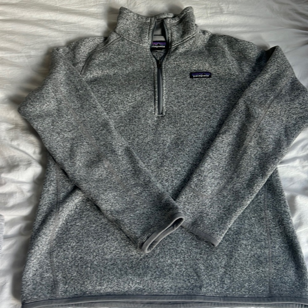 Patagonia Grey Quarter Zip - Large Women